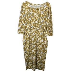 Moyabo Floral Yellow And White Dress